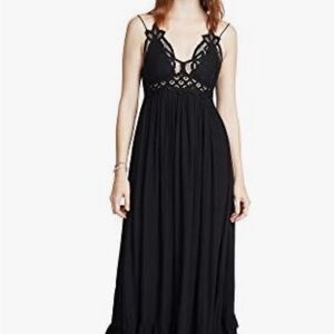 Free People Adella Black Maxi Dress